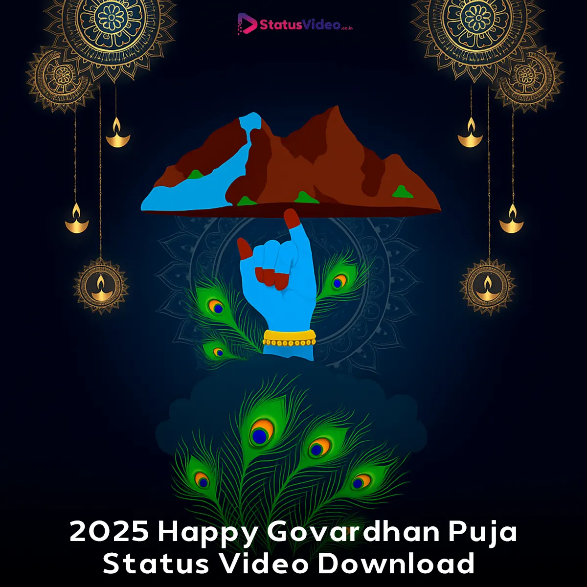 2025 Happy Govardhan Puja Status Video Download